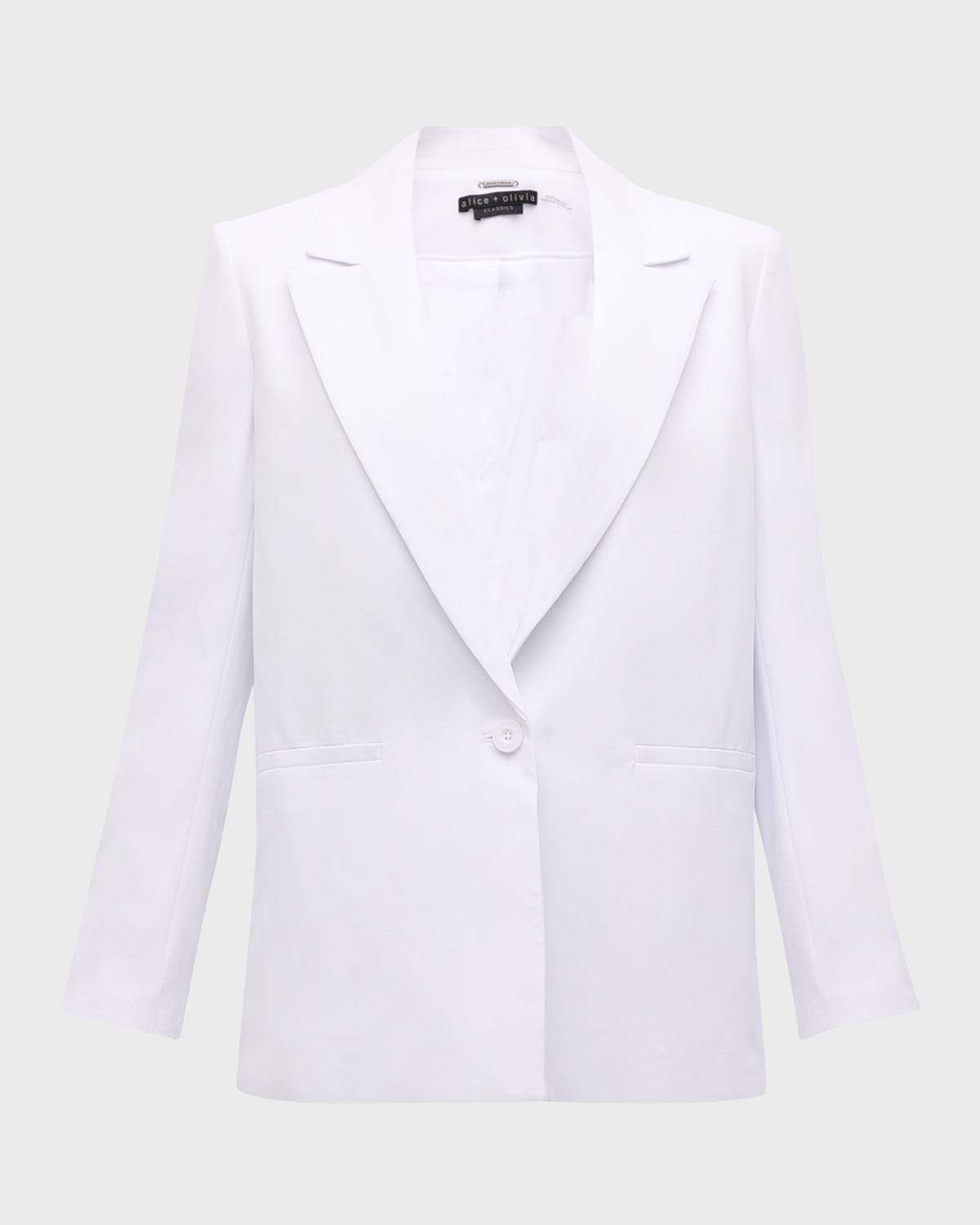 Denny Notch-Collar Boyfriend Blazer