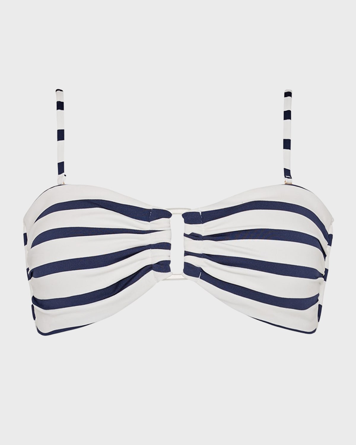 Milly Cabana Striped Bandeau Bikini Top