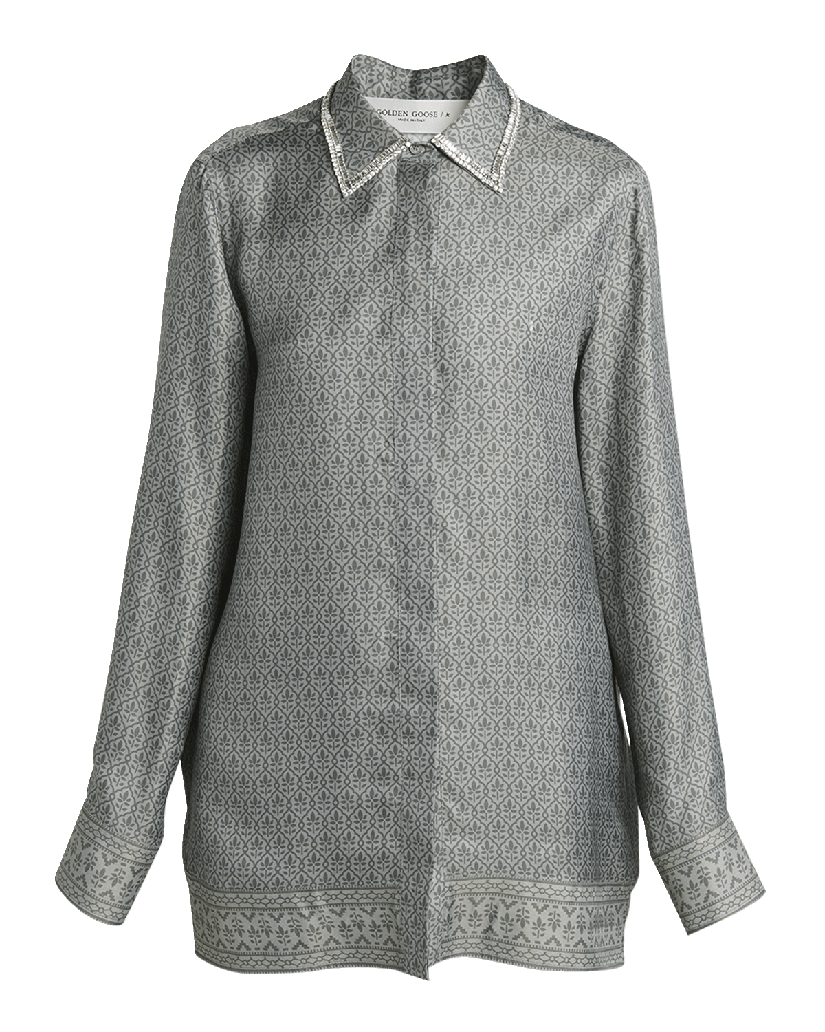 Golden Goose Journey Printed Long-Sleeve Pajama Shirt