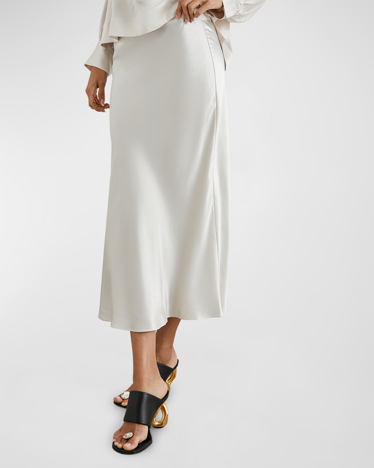 Rails Berlin Satin Crepe Maxi Skirt