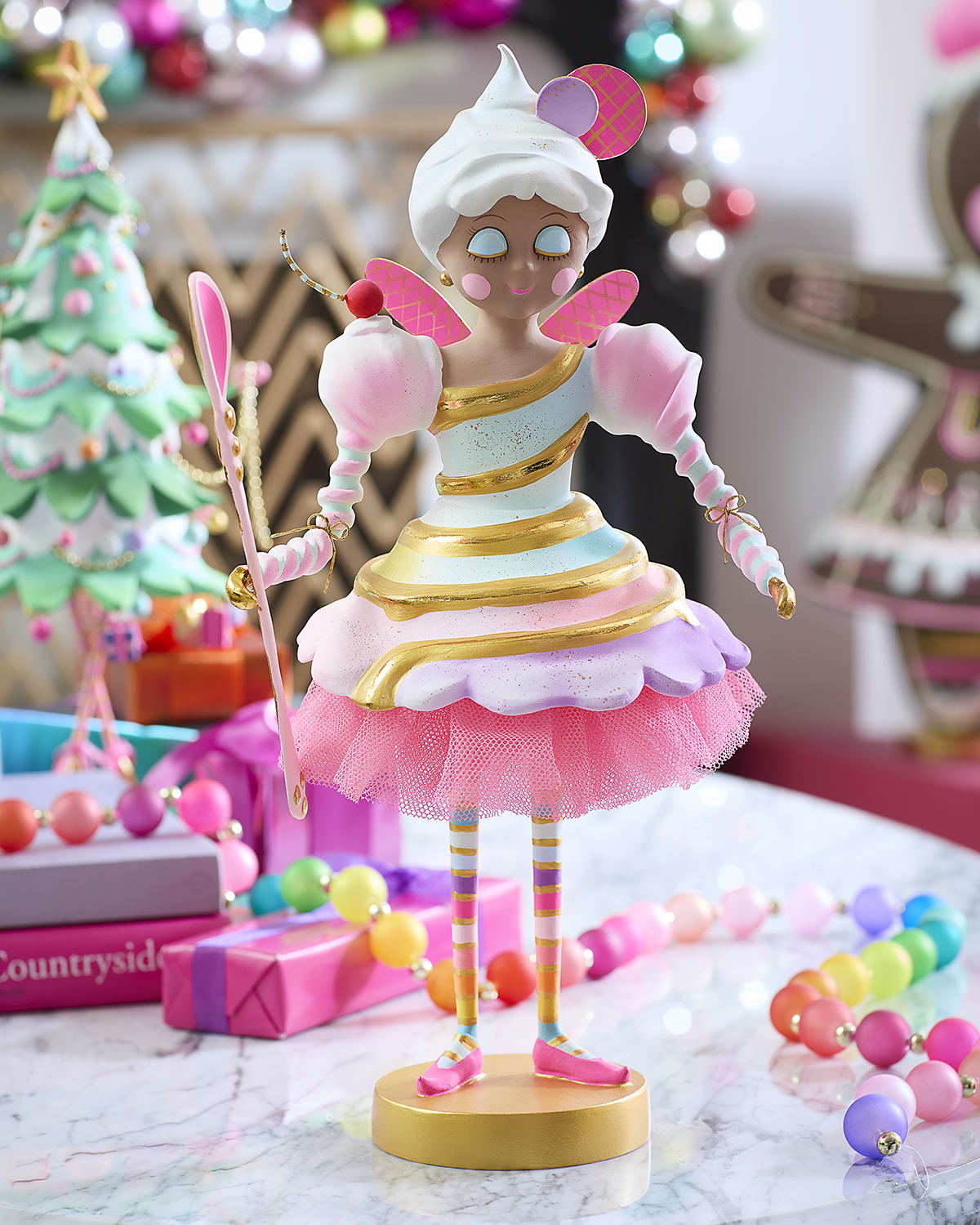 Glitterville Brown Lickowish Tabletop Figure, 16"