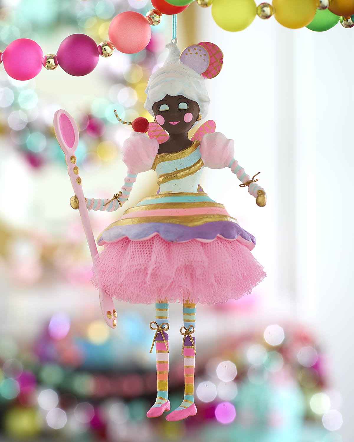 Glitterville 8.5" Black Lickowish Ornament