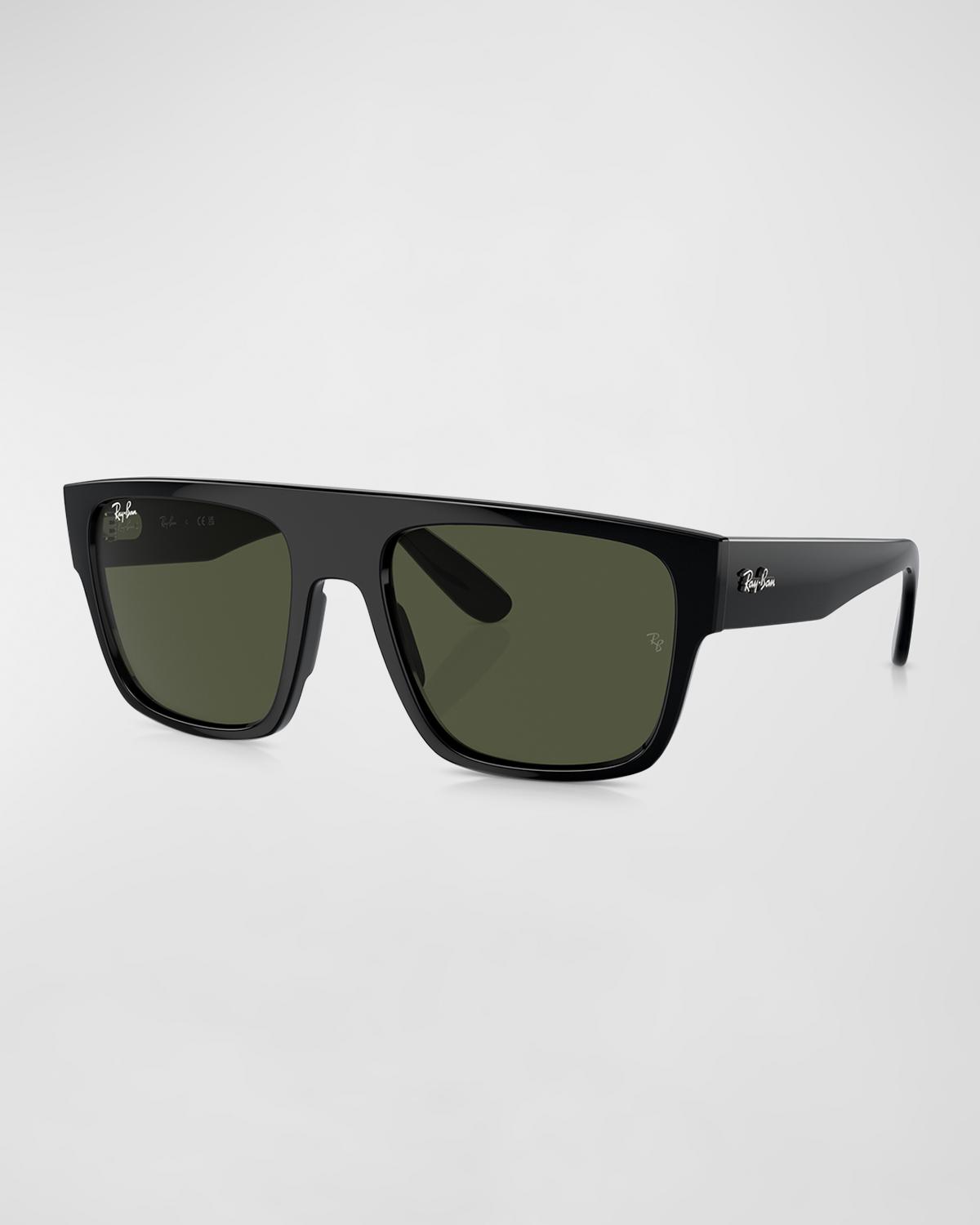 Ray-Ban Men's rb0360s Plastic Oversized Square Sunglasses, 57mm