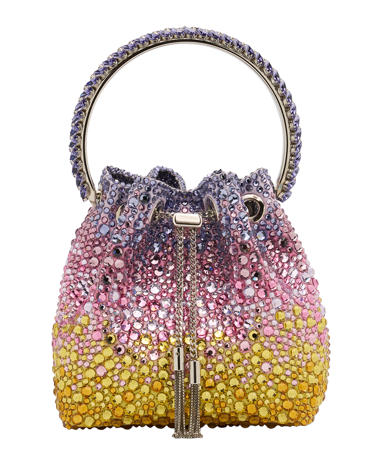 Jimmy Choo Bon Bon Embellished Bucket Bag