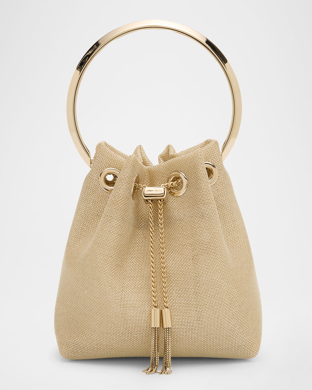 Jimmy Choo Bon Bon Drawstring Bucket Bag