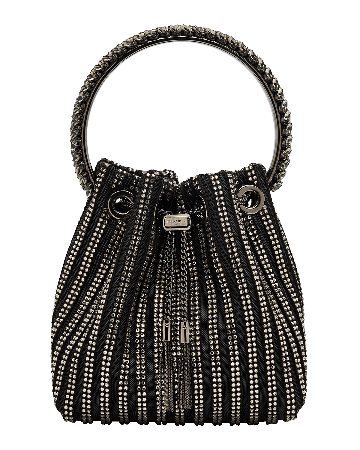 Jimmy Choo Bon Bon Embellished Bucket Bag