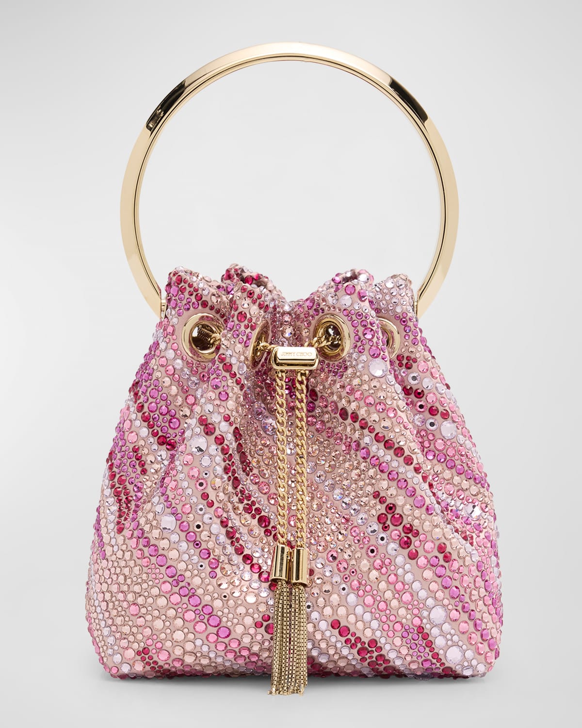 Jimmy Choo Bon Bon Embellished Bucket Bag