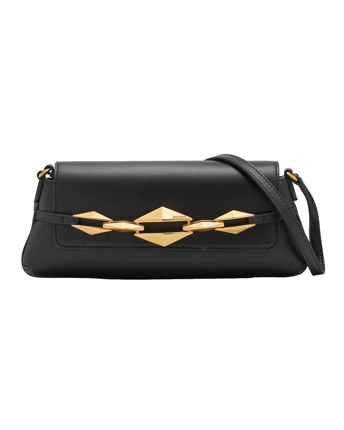 Jimmy Choo Small Diamond Leather Shoulder Bag