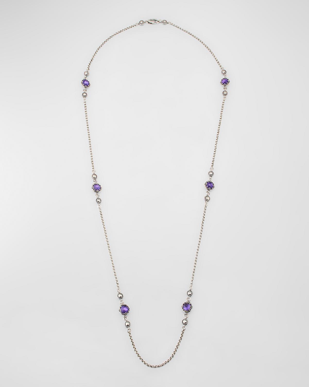 Gen K 2 Sterling Silver and Rock Crystal Necklace