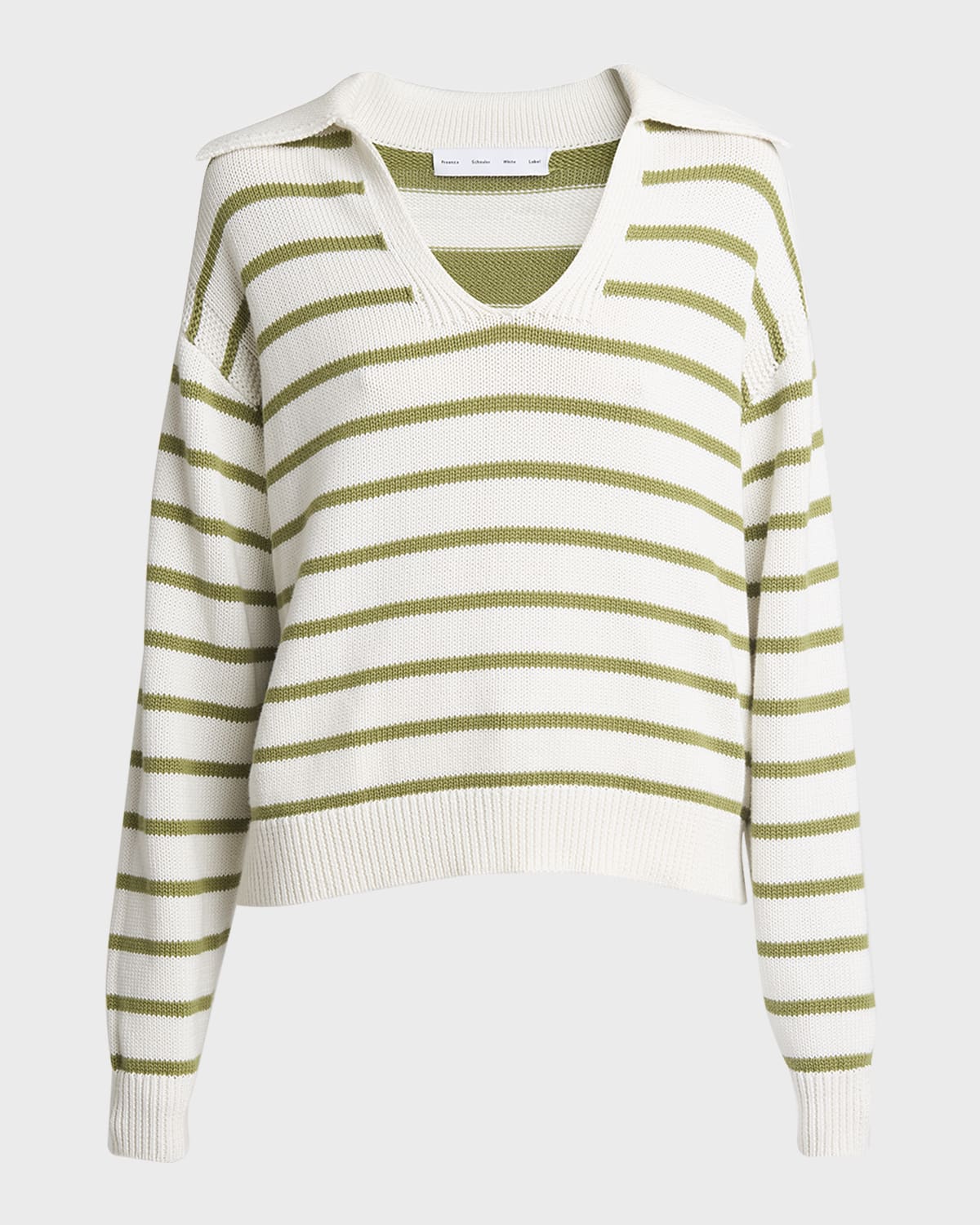 Proenza Schouler White Label Murphy Stripe Cashmere-Blend Sweater