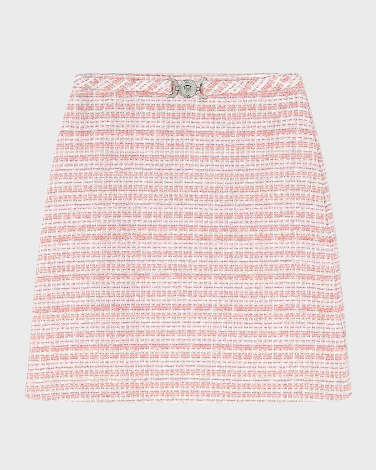 Versace Soft Mix Tweed Mini Skirt