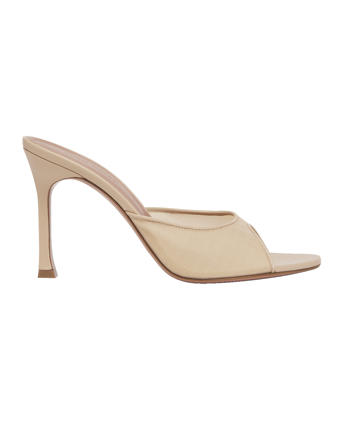 Amina Muaddi Alexa Mesh Slide Sandals