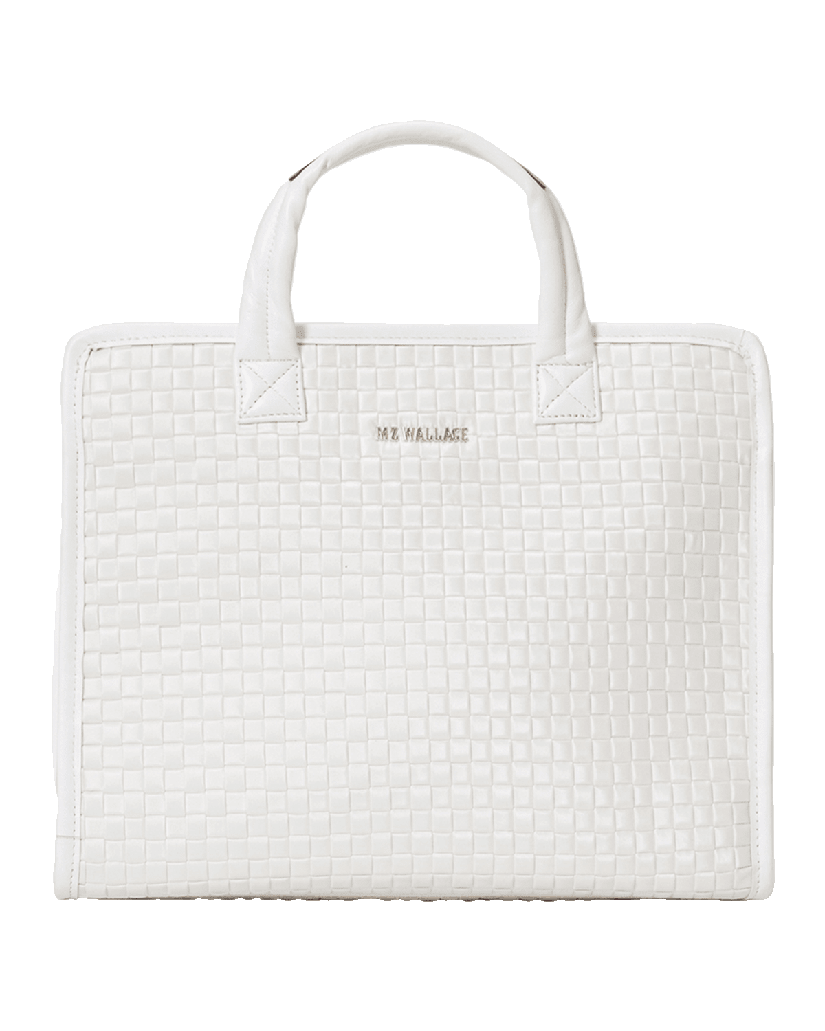 MZ WALLACE Medium Woven Nylon Box Tote Bag