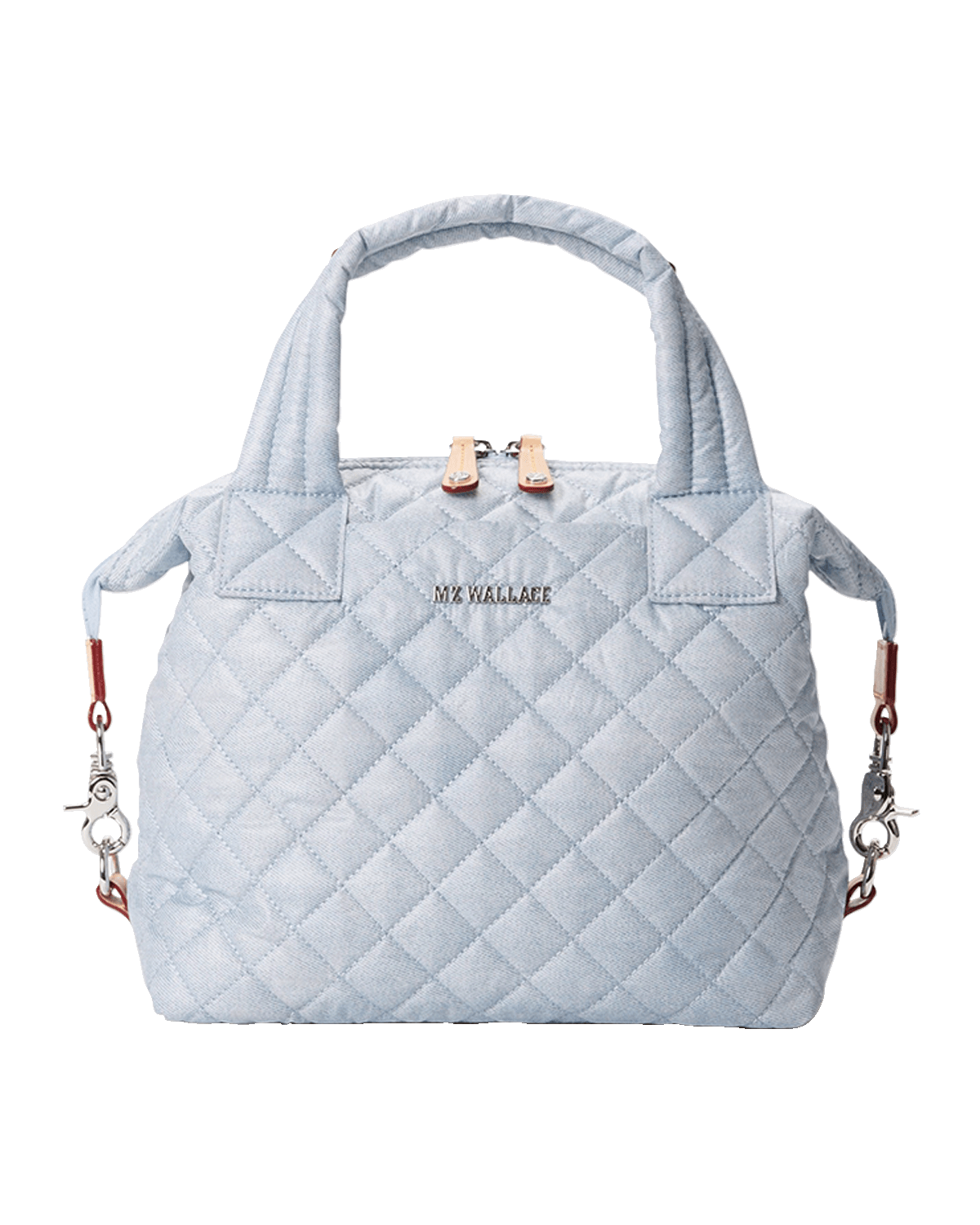 MZ WALLACE Sutton Deluxe Small Denim Quilted Crossbody Bag