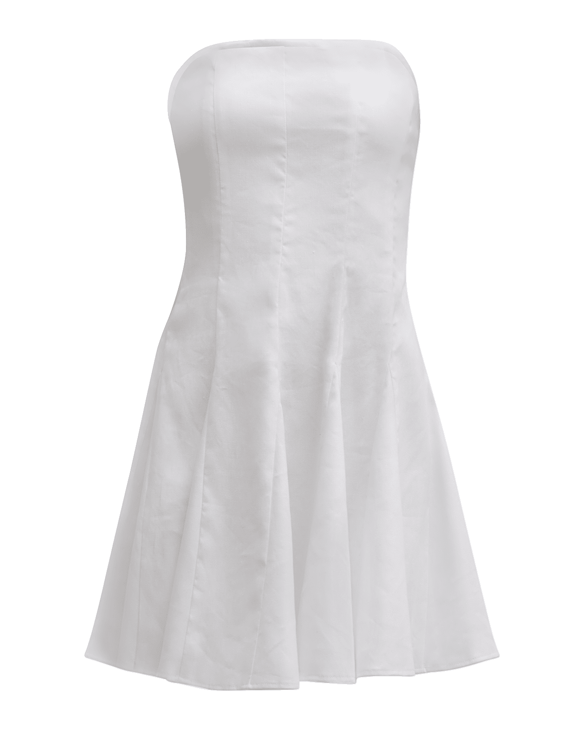 Milly Cameron Strapless Godet Mini Dress