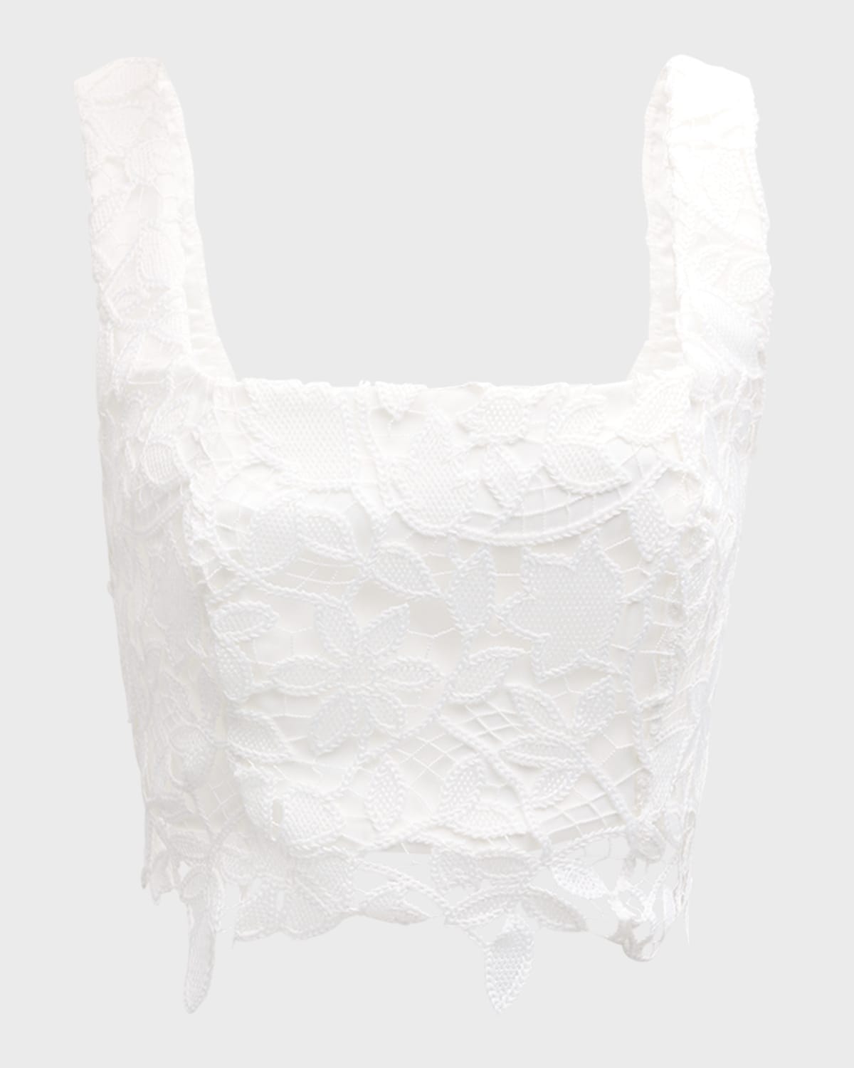Milly Chay Floral Lace Crop Top