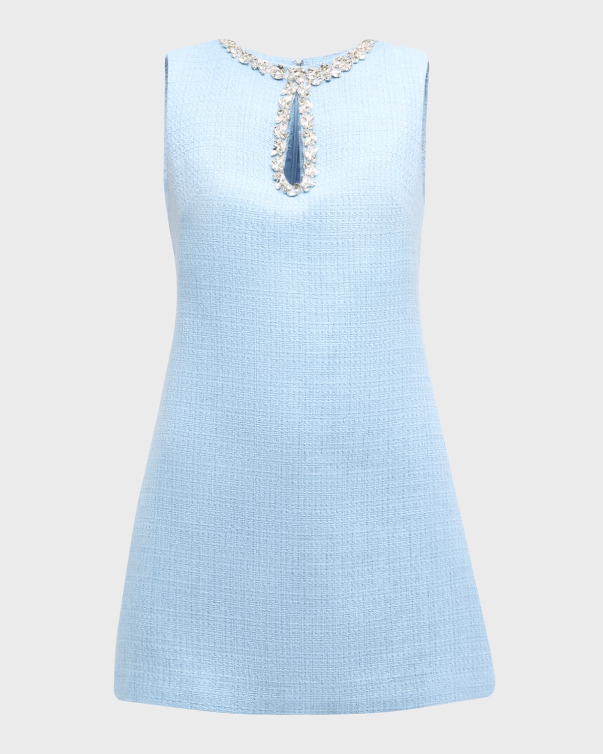 Milly Eden Cutout Embellished Tweed Mini Dress