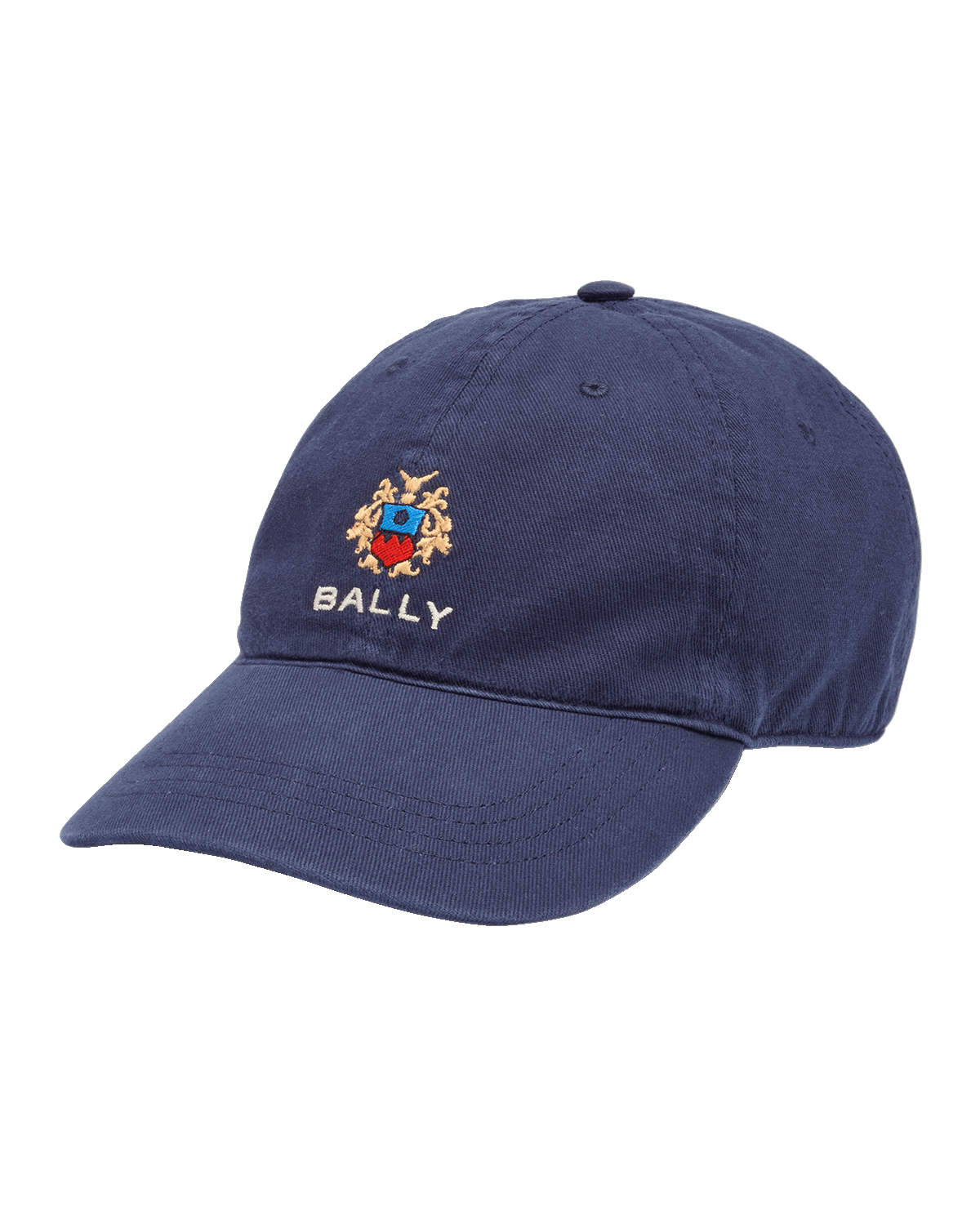 Bally Men's Embroidered Logo Crest Baseball Cap