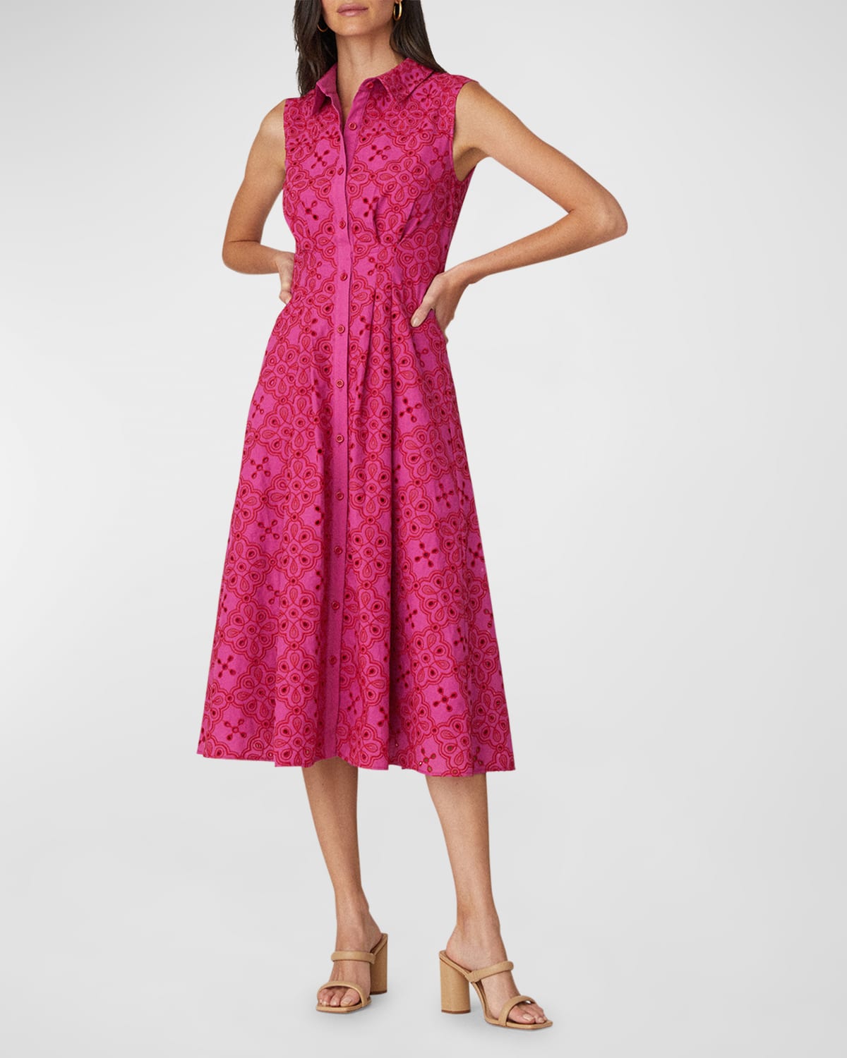 Shoshanna Toscana Floral Lace A Line Dress Neiman Marcus