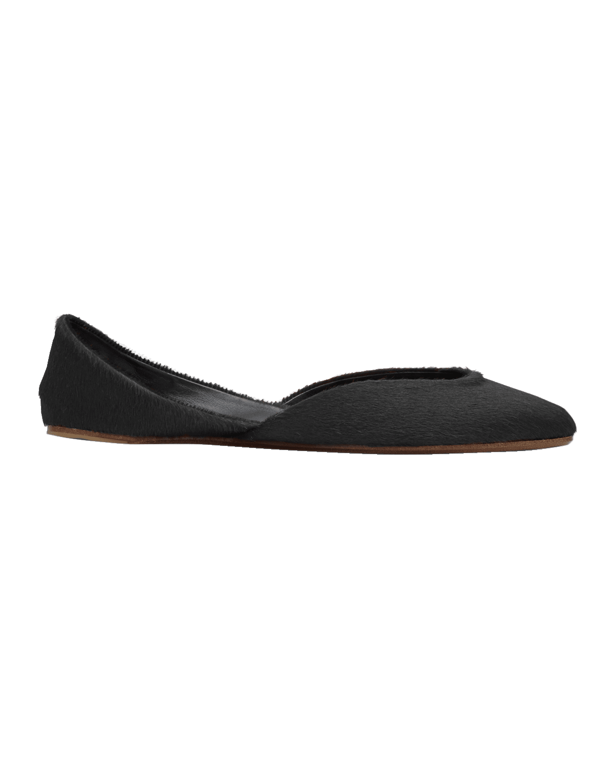 THE ROW Gemma Suede D'Orsay Ballerina Flats