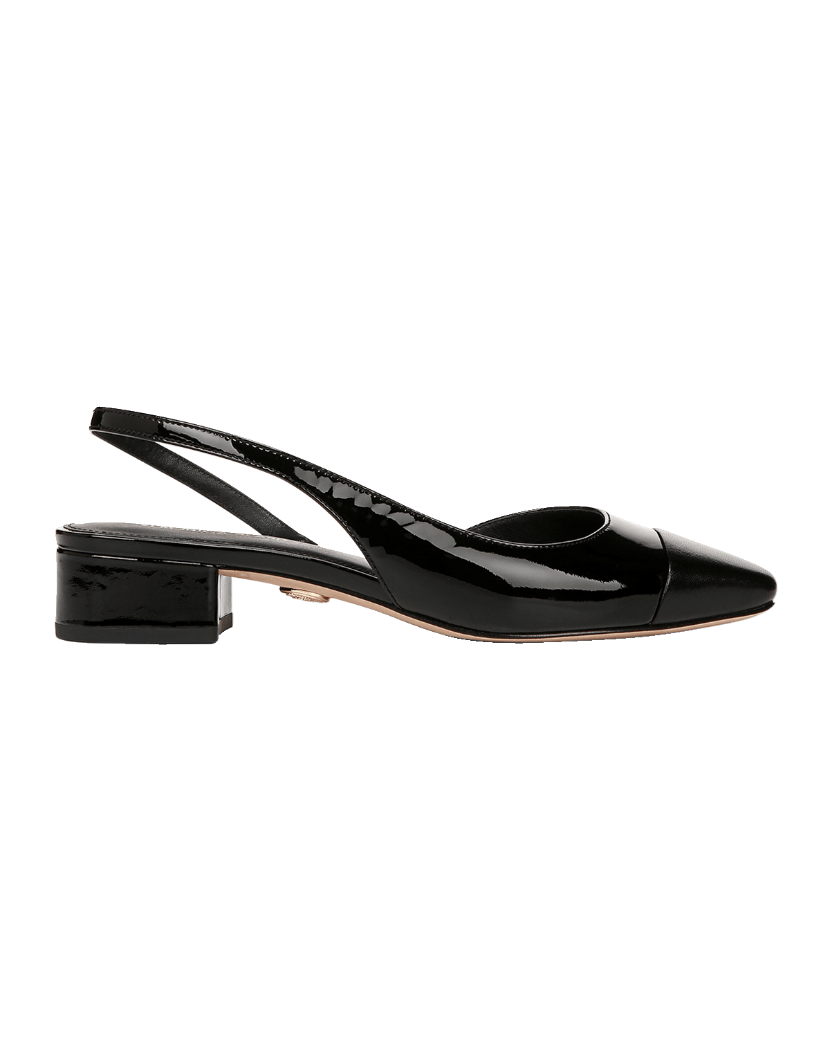 Veronica Beard Cecile Mixed Leather Slingback Flats