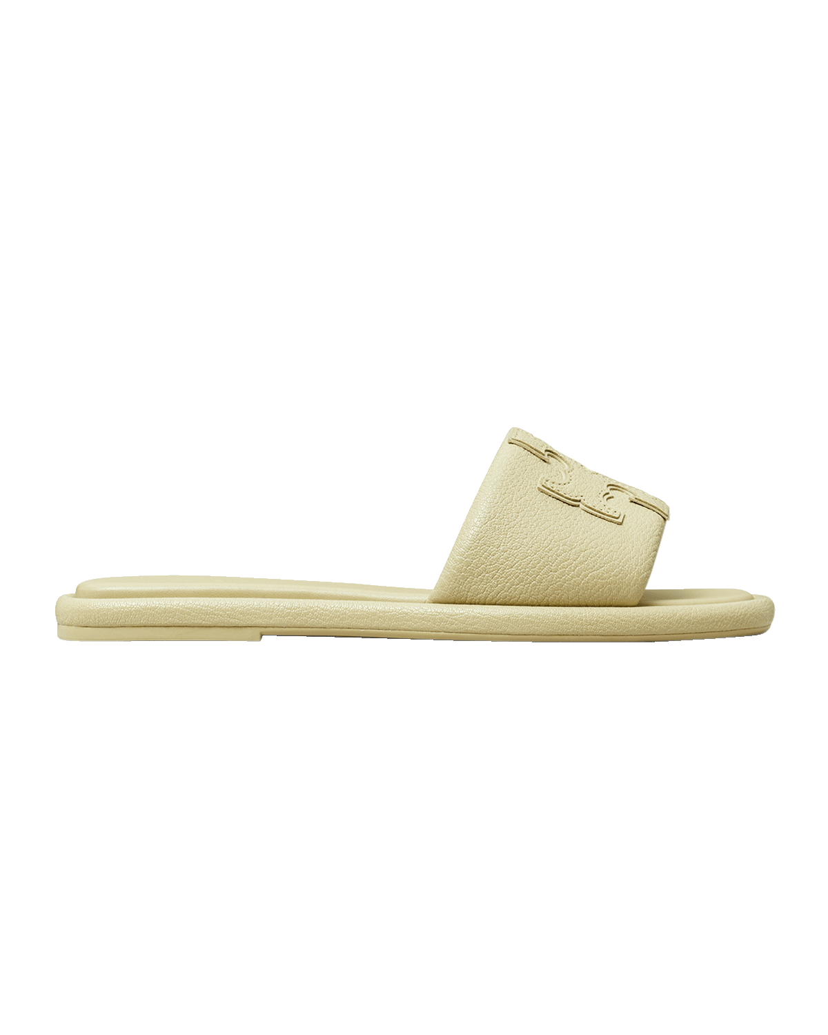 Tory Burch Double T Leather Sport Slide Sandals