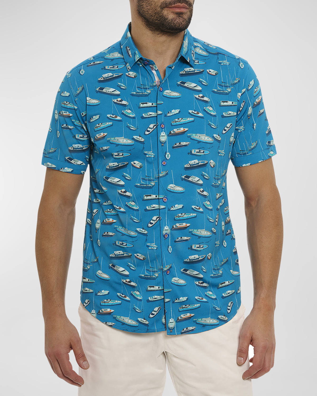 Robert Graham Men's Boat Marina Short-Sleeve Shirt