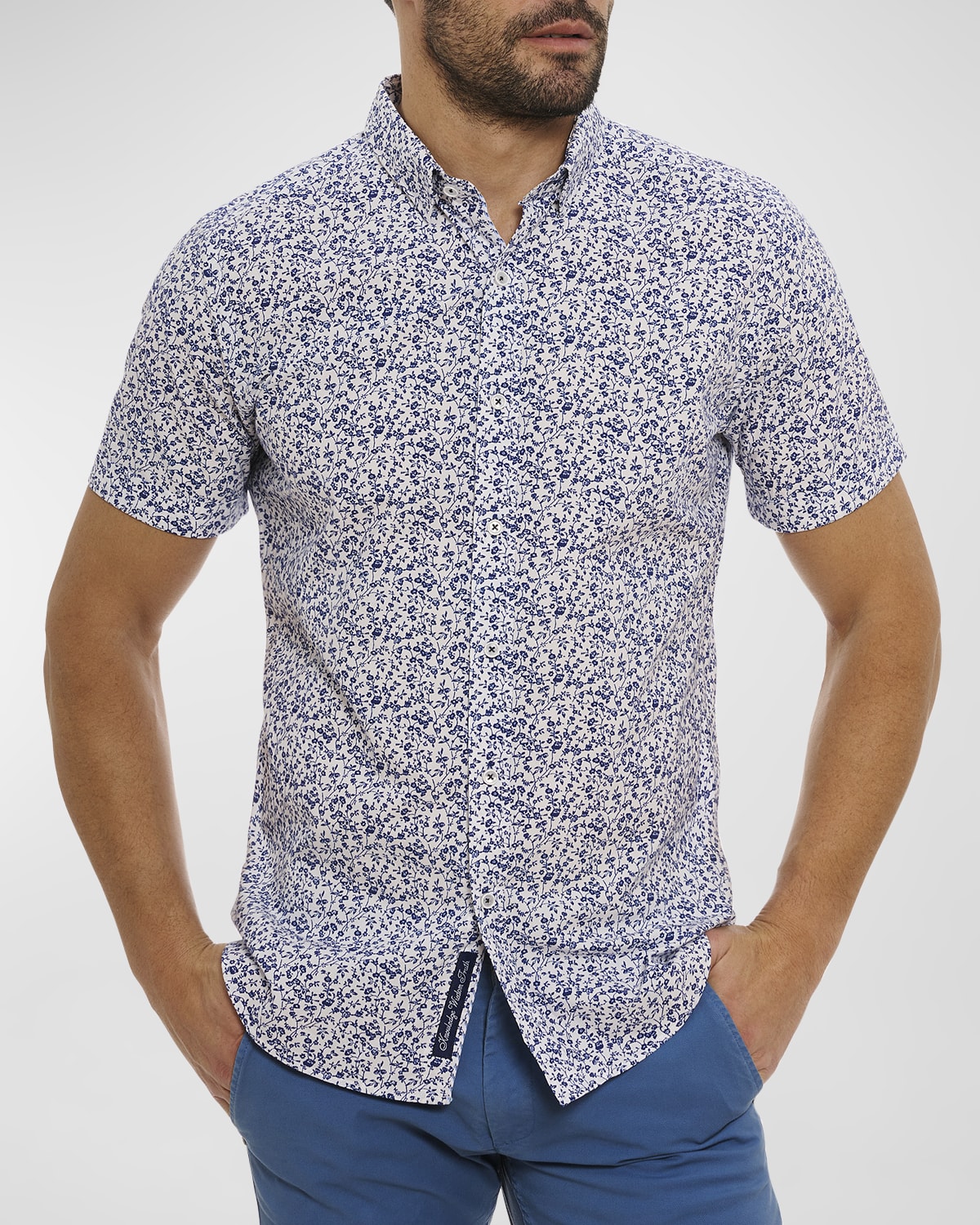 Robert Graham Men's Bassel Short-Sleeve Shirt