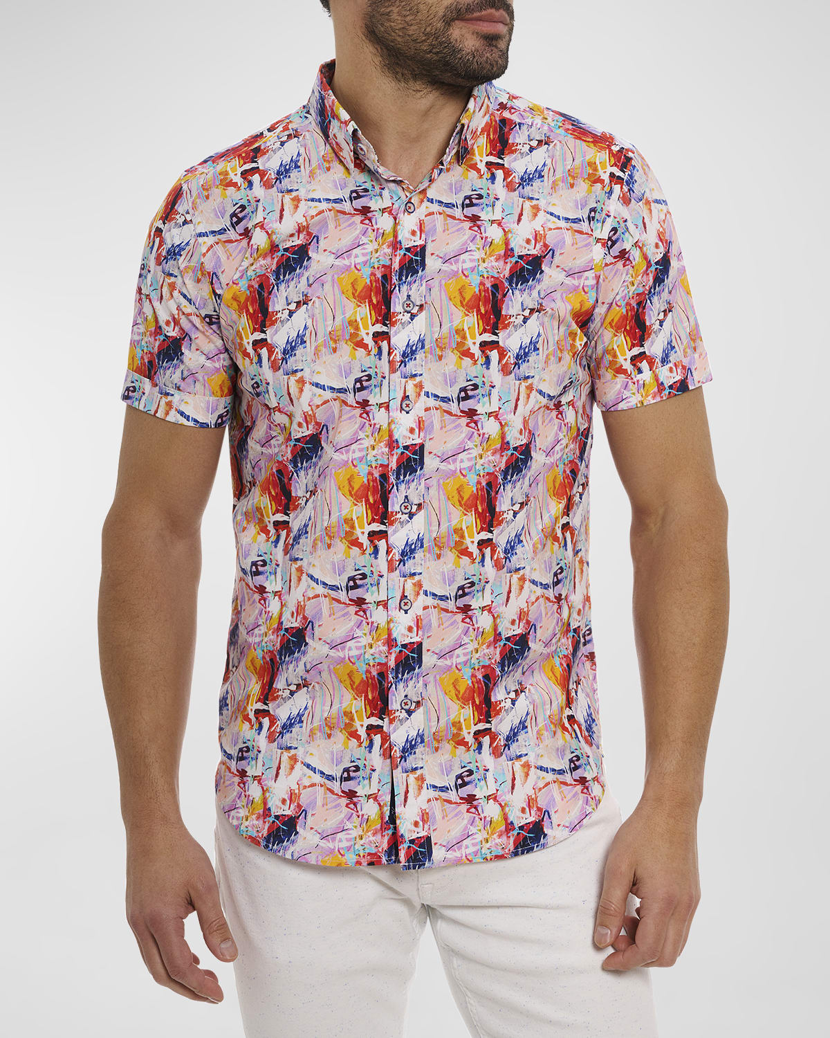Robert Graham Men's Ledger Short-Sleeve Shirt