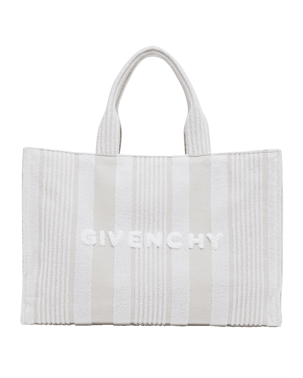 Givenchy G-Tote Medium Shopping Bag in Striped Terry Cloth Cotton