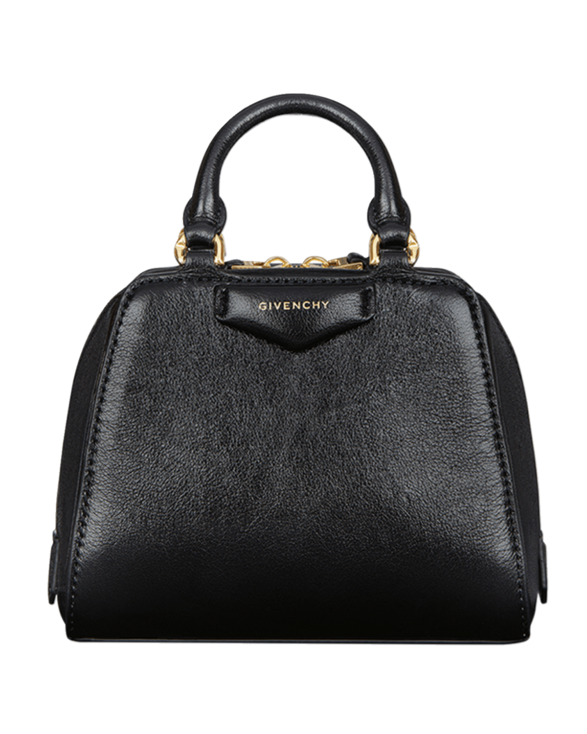 Givenchy Antigona Cube Nano Top-Handle Bag in Shiny Tumbled Leather