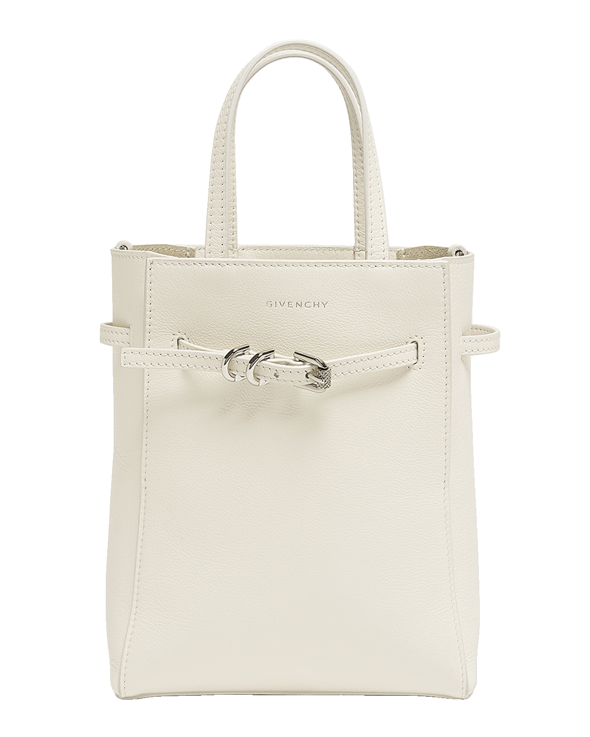 Givenchy Voyou Mini North-South Tote Bag in Tumbled Leather