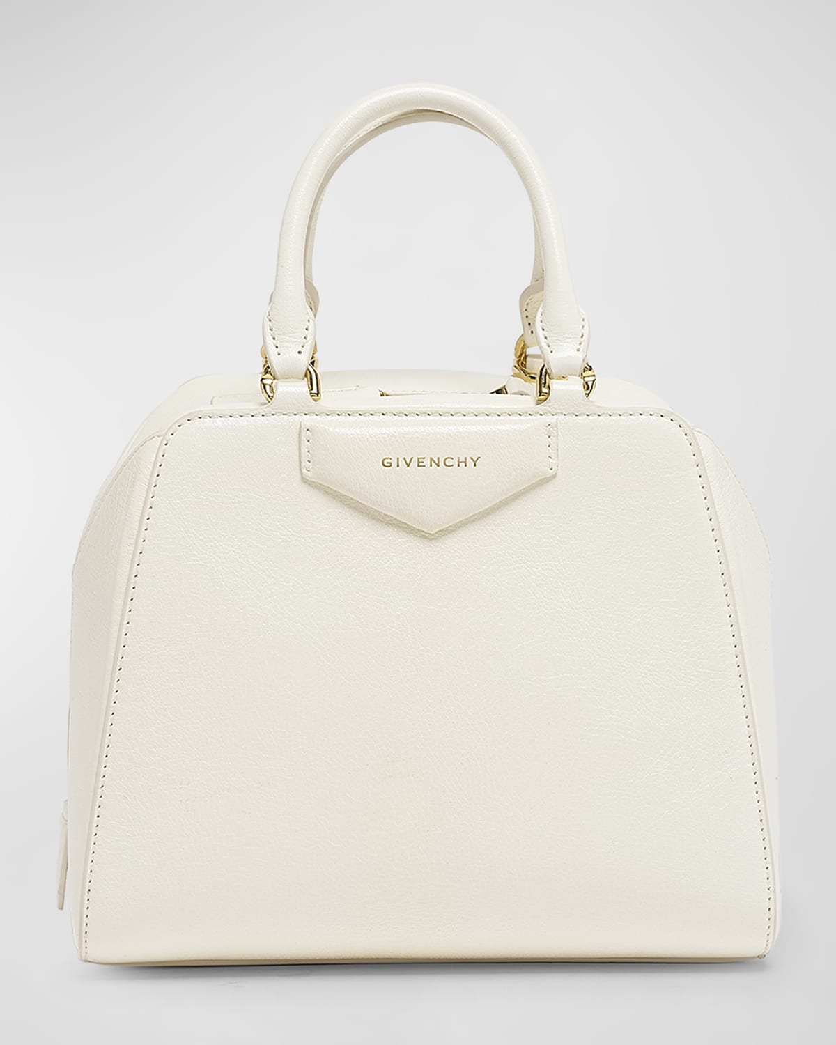 Givenchy Antigona Cube Mini Top-Handle Bag in Shiny Tumbled Leather