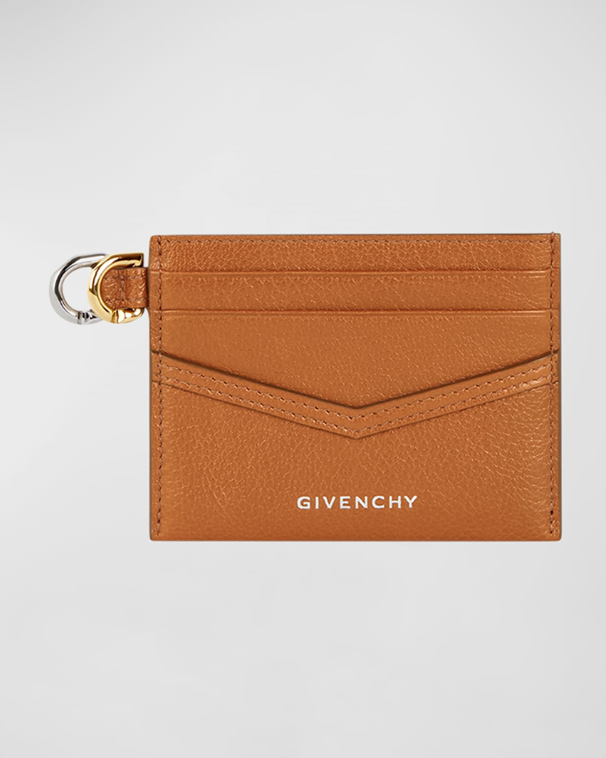 Givenchy Voyou Card Case in Tumbled Leather