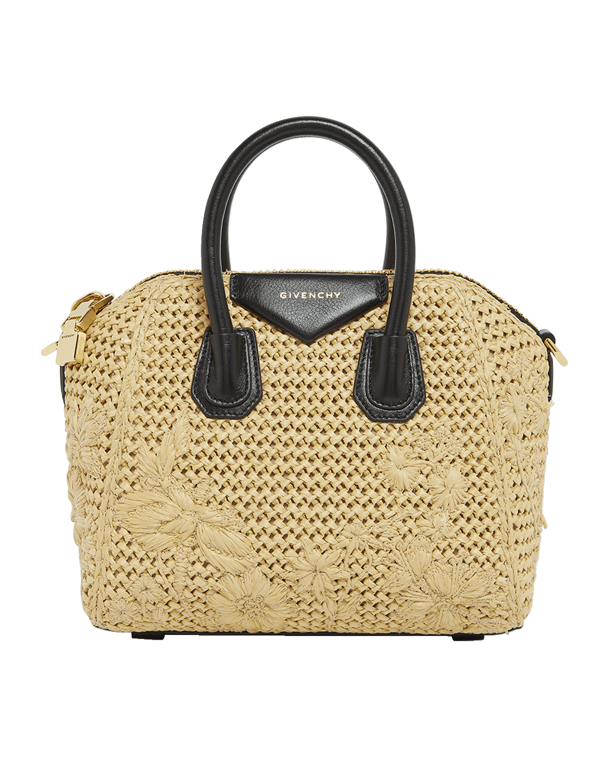 Givenchy Antigona Mini Top-Handle Bag with Flower Embroidery