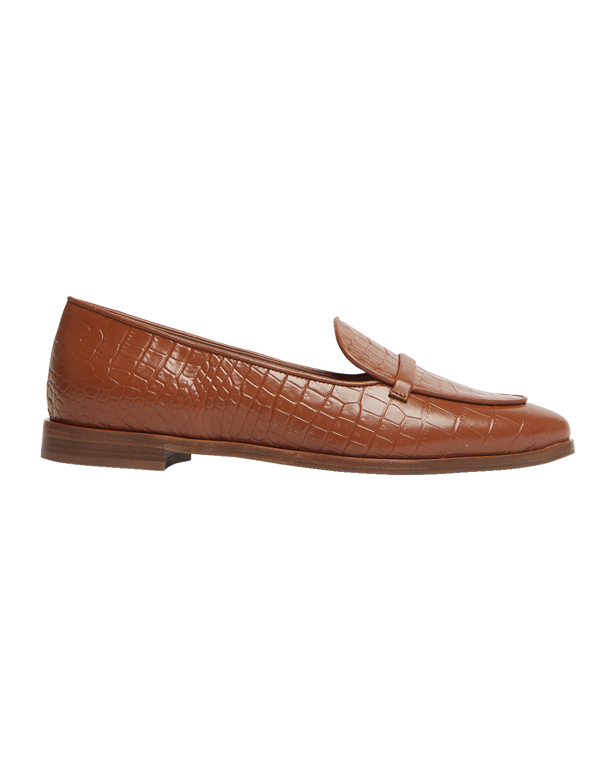 Malone Souliers Barry Croco Slip-On Loafers