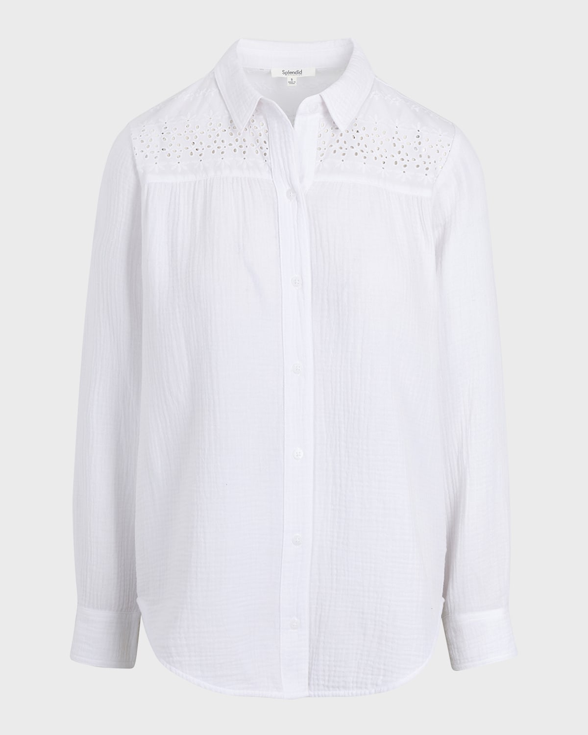 Splendid Kit Eyelet Cotton Gauze Shirt