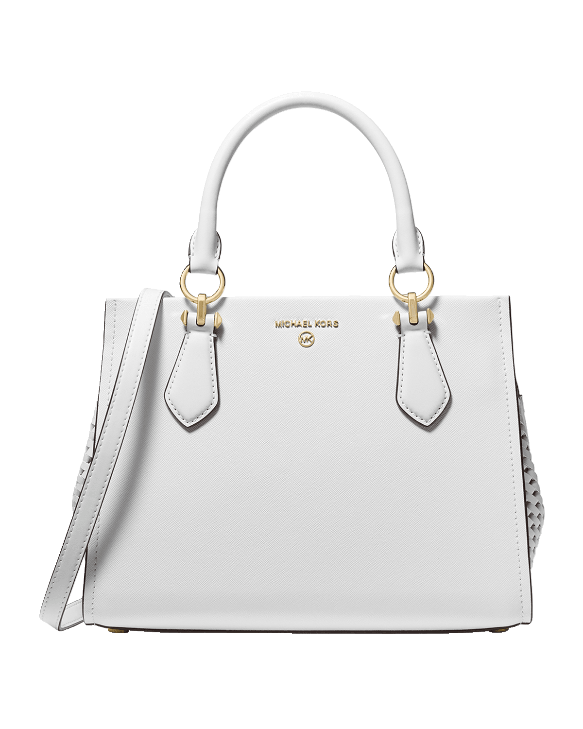 MICHAEL Michael Kors Marilyn Medium Woven Leather Satchel Bag