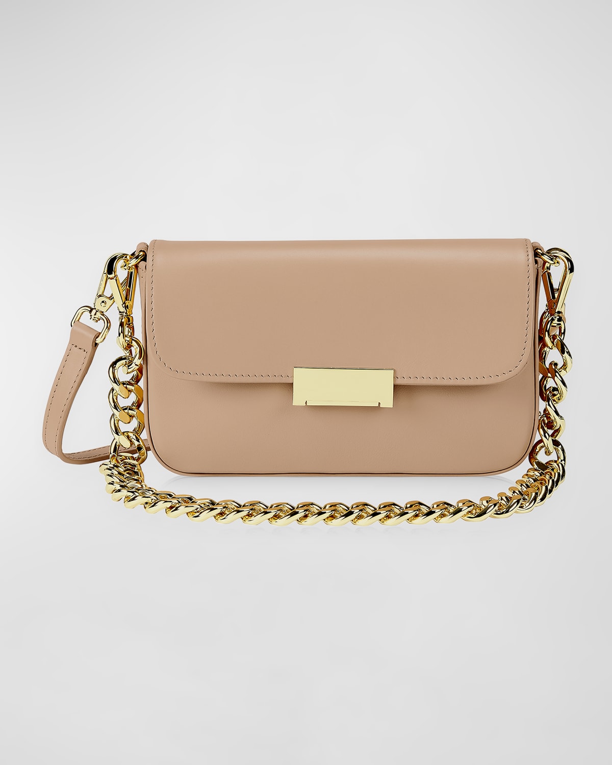 Gigi New York Edie Flap Leather Shoulder Bag