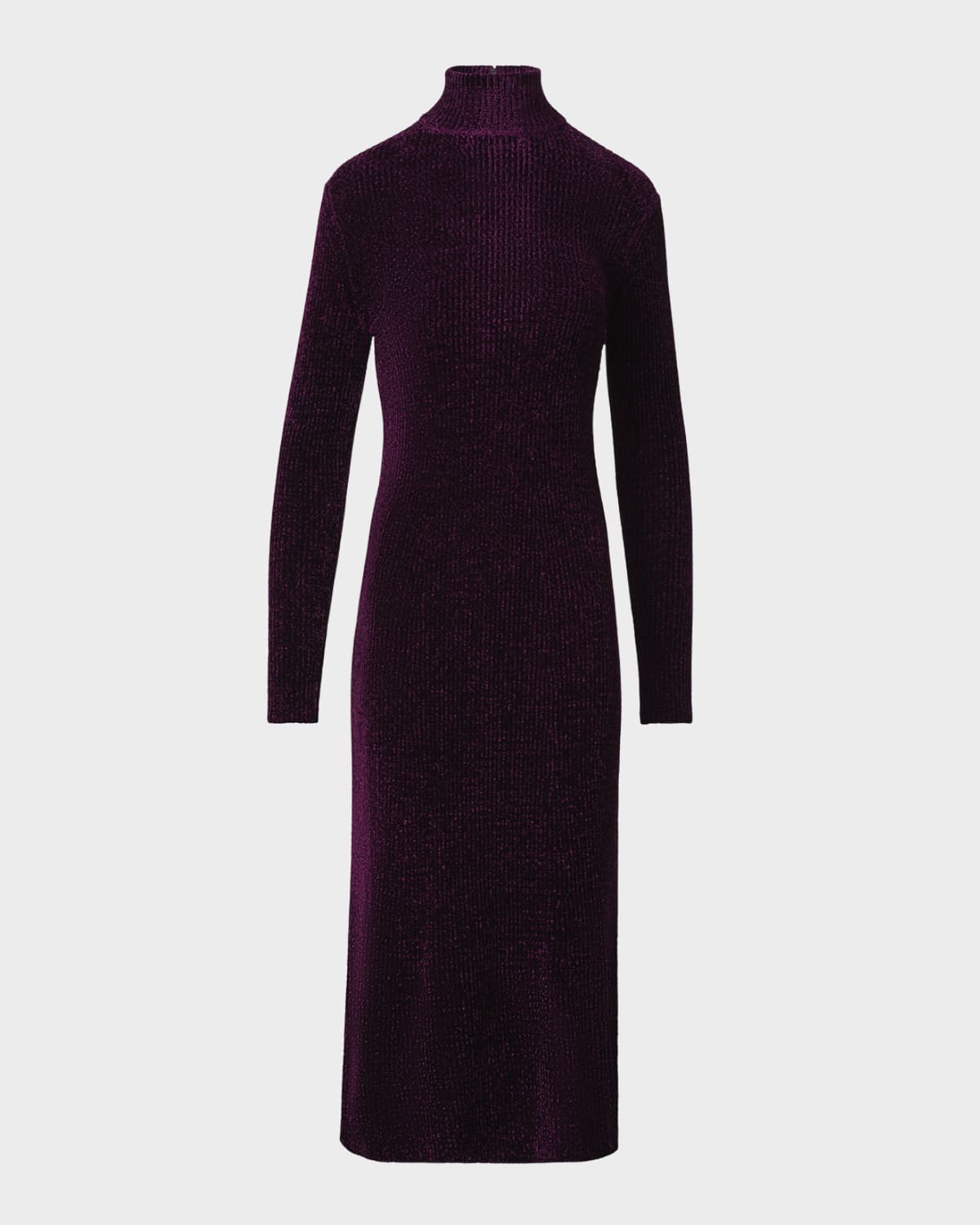 Akris Chenille Ribbed Knit Tube Midi Dress