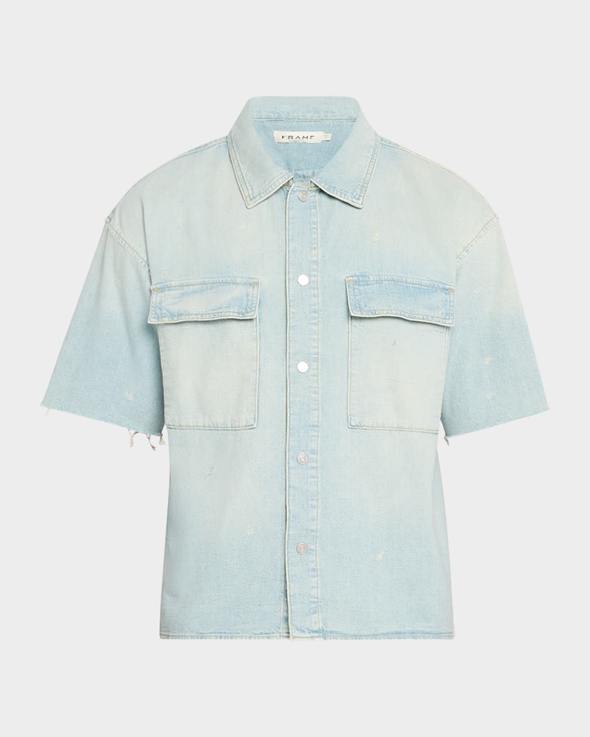 FRAME Men's Relaxed Denim Button-Down Shirt