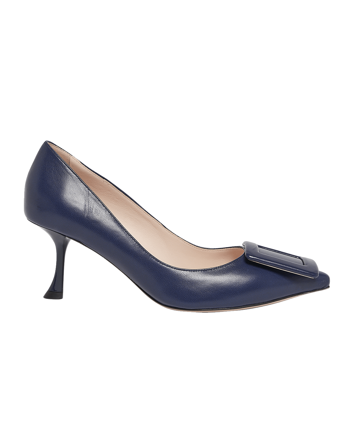 Roger Vivier Viv In The City Leather Buckle Pumps