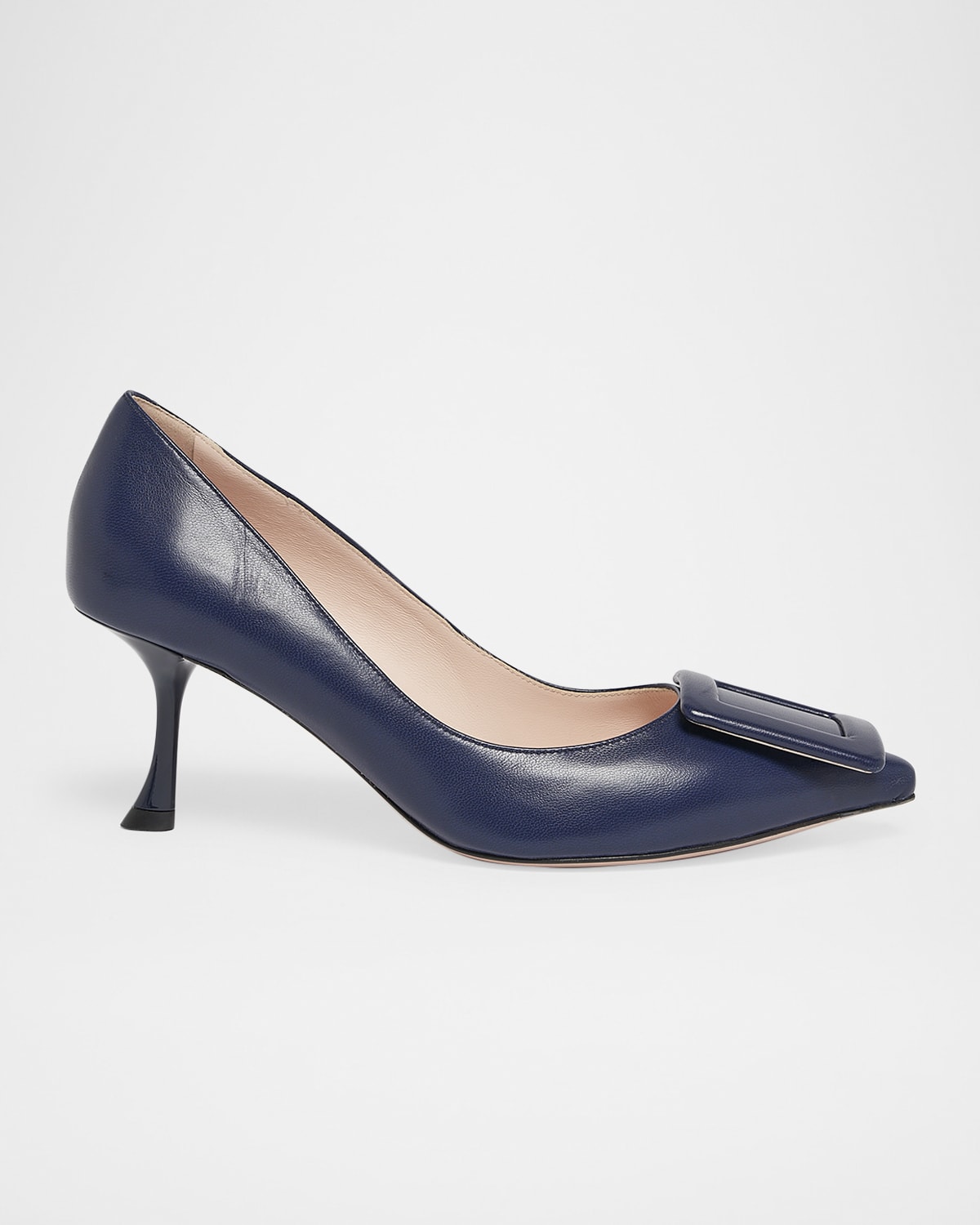 Roger Vivier Viv In The City Leather Buckle Pumps