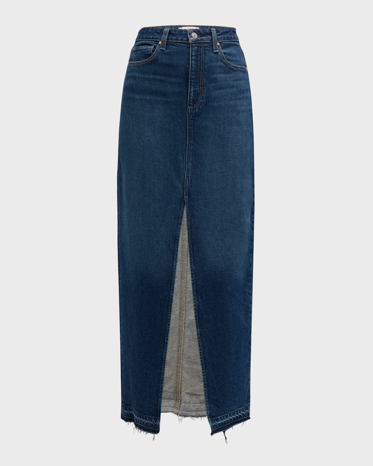PAIGE Angela Denim Maxi Skirt