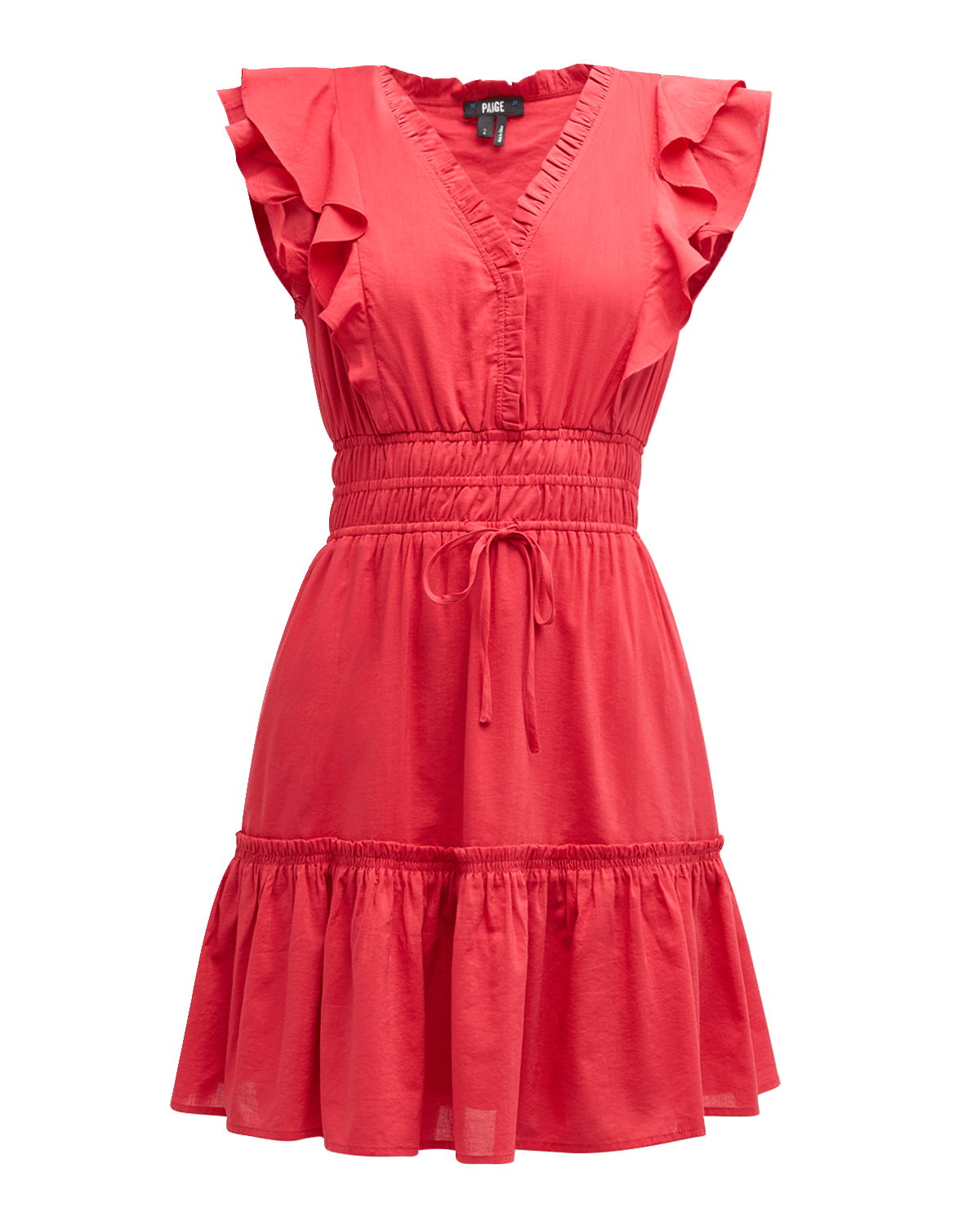 PAIGE Muriel Knit Ruffle Mini Dress