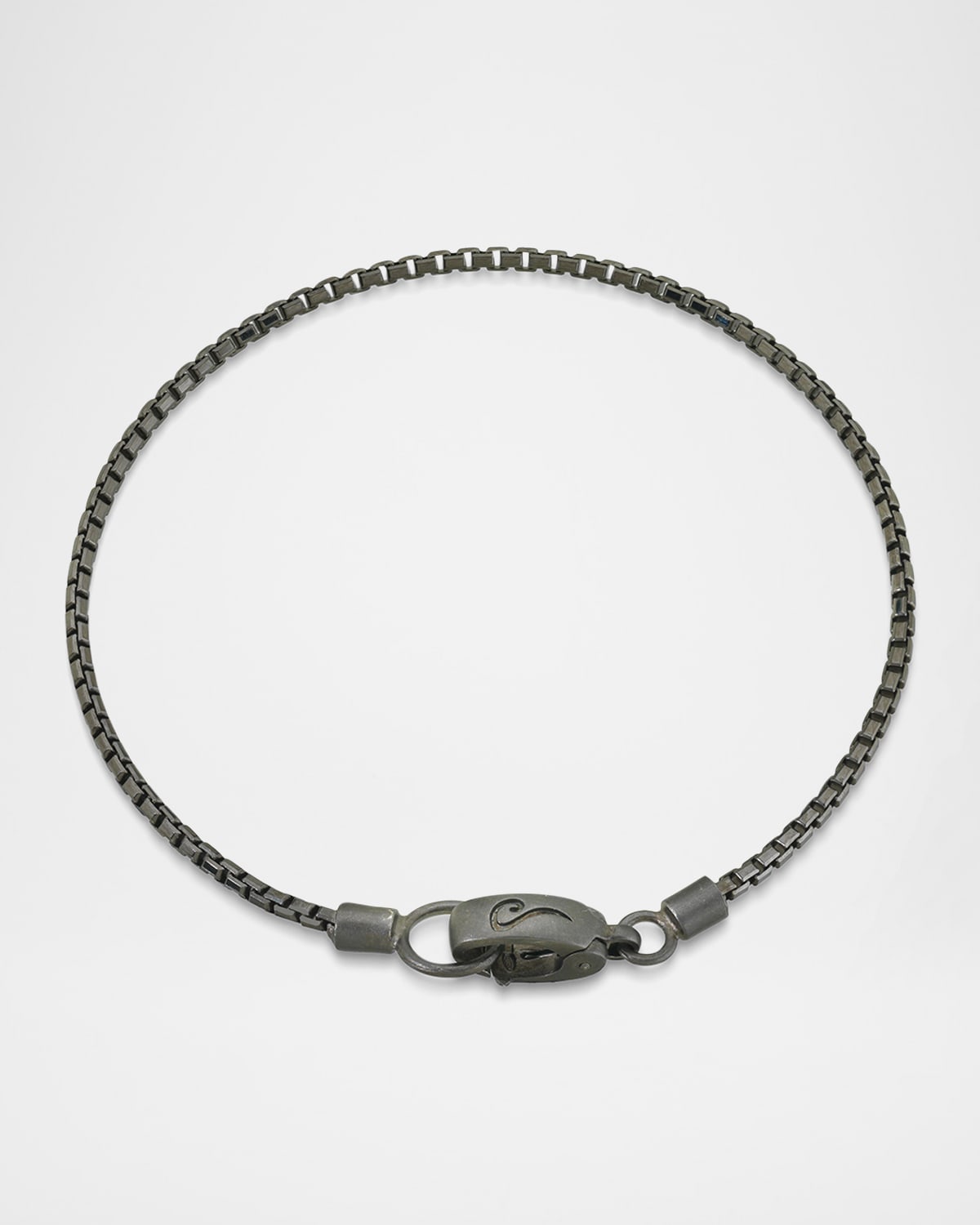 Marco Dal Maso Men 's Oxidized Silver Bracelet