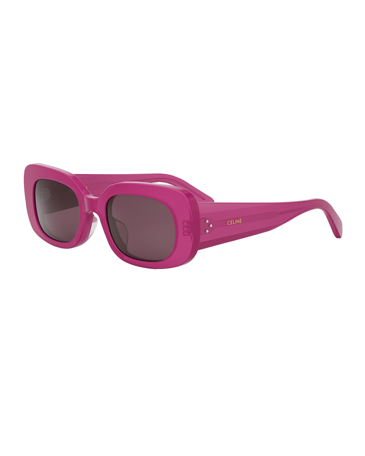 Celine Bold 3 Dots Acetate Rectangle Sunglasses