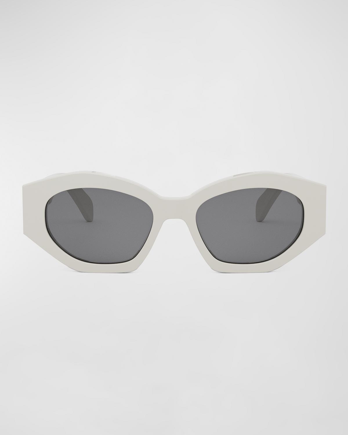 CELINE Triomphe Acetate Oval Sunglasses