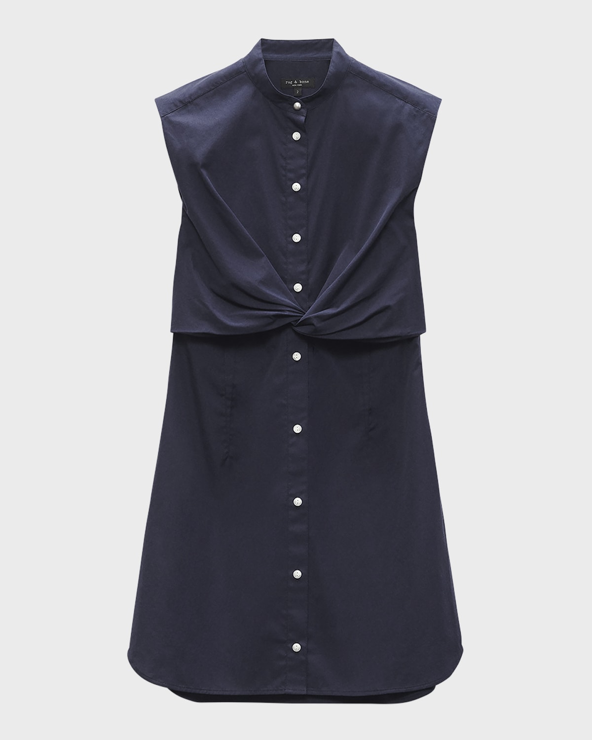 Rag & Bone Louisa Sleeveless Poplin Mini Dress