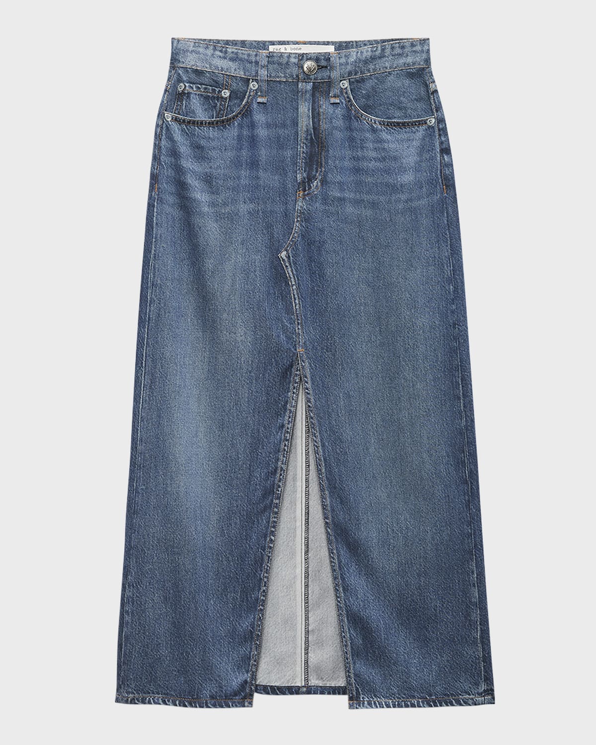 Rag & Bone Liquid Miramar Clara Midi Skirt